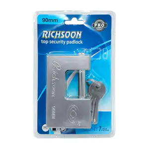 Candado tipo bloque - antirrobo de acero richsoon con juego de 3 llav…
