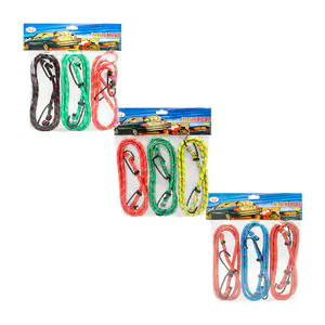 Paquete con 3 cuerdas - ligas elásticas de 1m con 2 ganchos para suje…