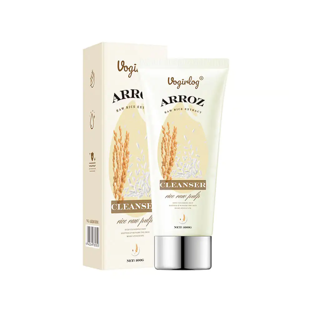 Limpiador facial vogirlog con extracto de arroz para limpiar e hidrat…