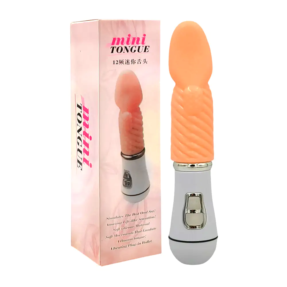 Dildo consolador en forma de lengua con diseño texturizado 18cm y 10 …
