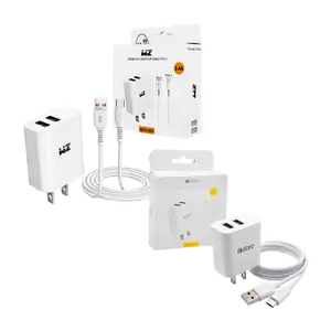 Combo cargador w&z con cable tipo c de 1 metro para carga de 2.4a + c…