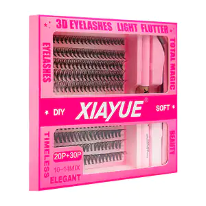 Paquete xiayue con pestañas del 10 al 14, aplicador 2 en 1 + pinzas /…