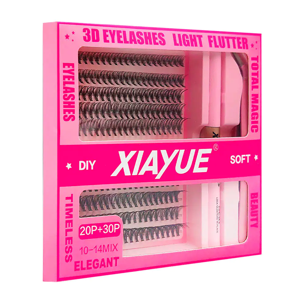 Paquete xiayue con pestañas del 10 al 14, aplicador 2 en 1 + pinzas /…