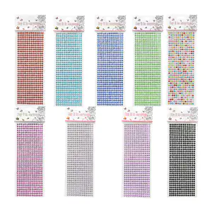 1pza Planilla de stickers de pedrería, variedad de colores / say it i…