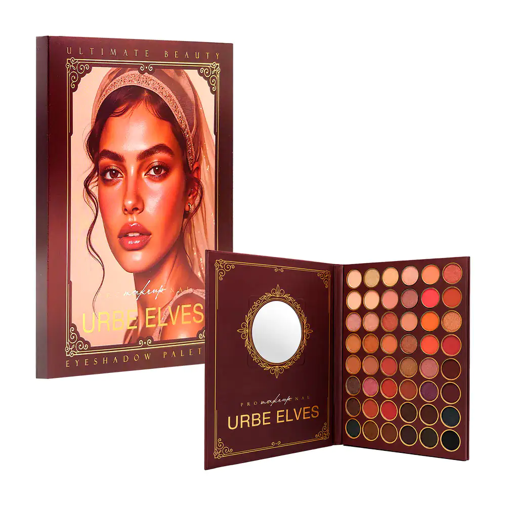 Paleta urbe elves con 48 tonos de sombras para ojos + mini espejo red…