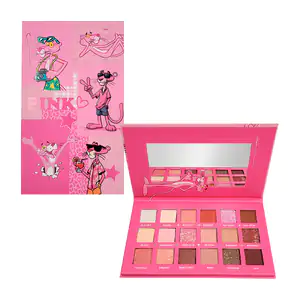 Paleta de maquillaje, estampado pink, 18 tonos de sombras con diferen…
