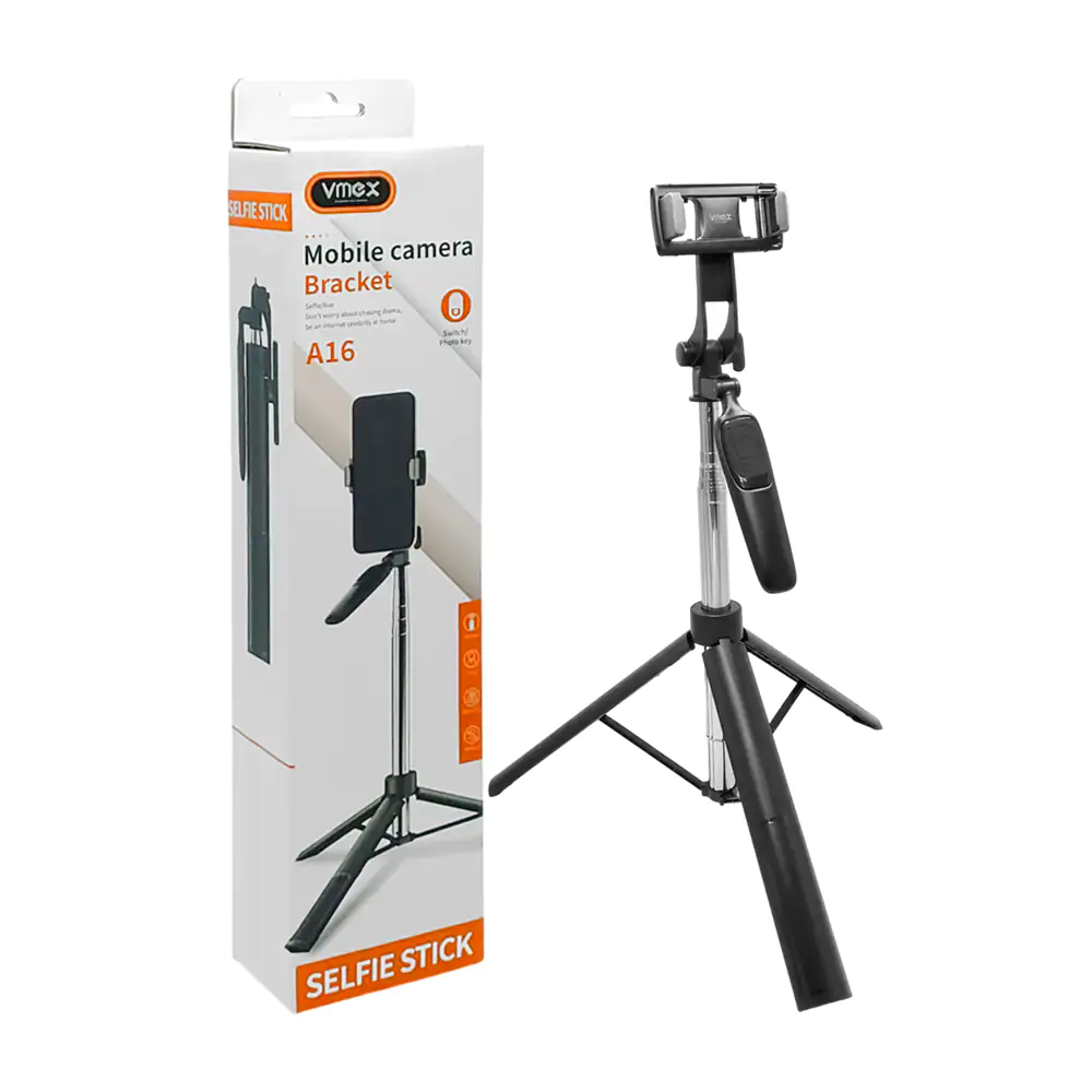Soporte para el celular tipo selfie stick + tripie ajustable y contro…