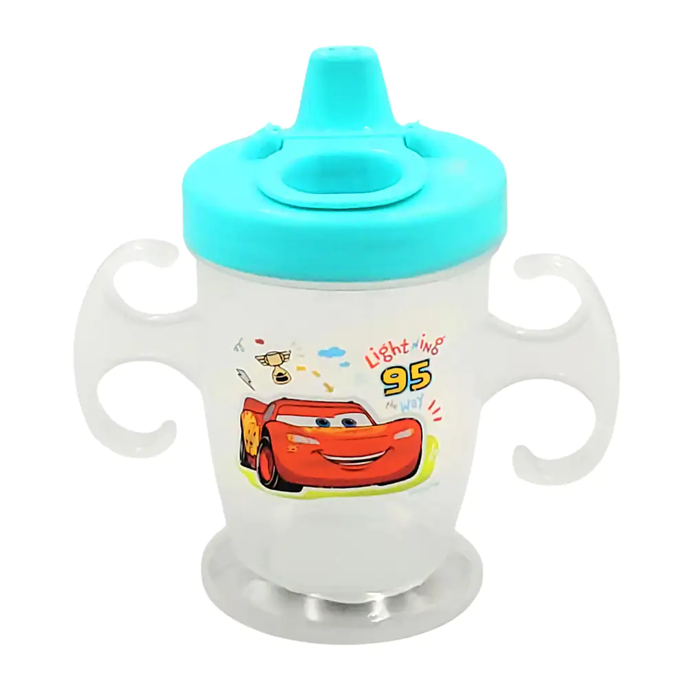Vaso entrenador infantil con bloqueador de boquilla y diseño del rayo…