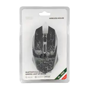 Mouse inalámbrico byz gamer con diseño ergonómico + luz rgb / bl-f909