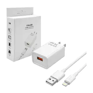 Combo cargador con cubo de 10w y cable de 1m con entrada usb a lightn…