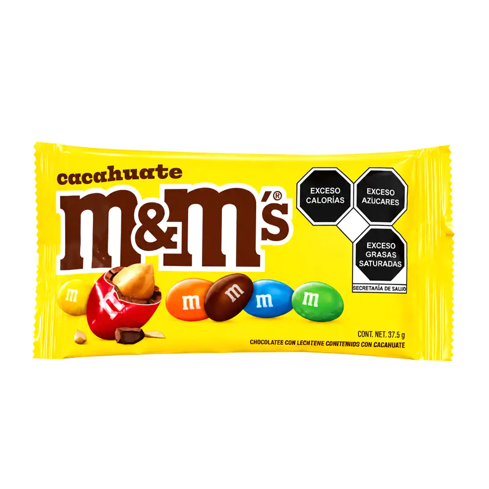 1pz chocolate m&ms con relleno de cacahuate y leche, 37.5g / choco.mm…