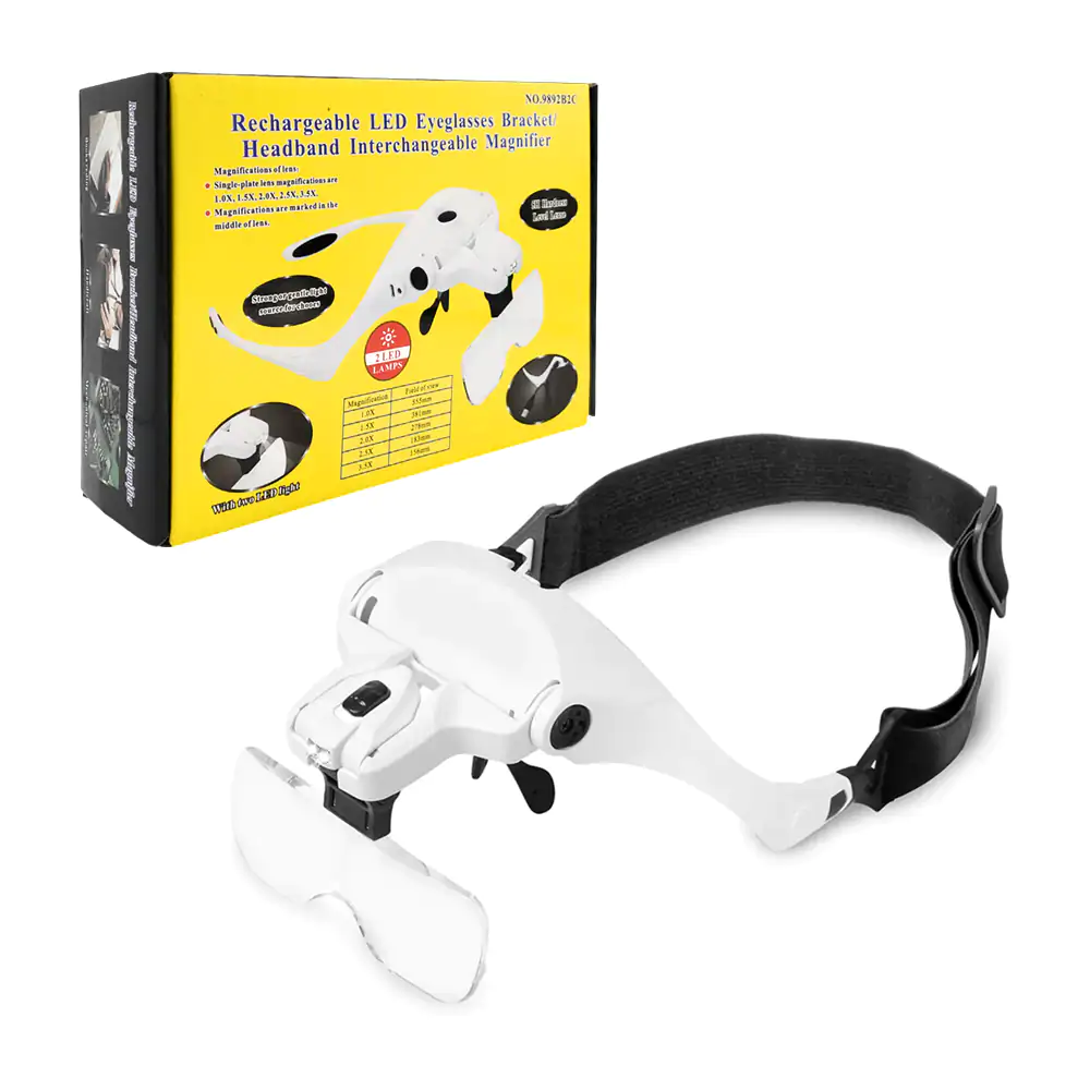 Lentes de aumento con 5 tipos de lentes para intercambiar + luz led /…