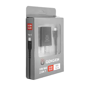 Combo cargador gengxin de 10w con puerto usb y cable de usb a tipo c …