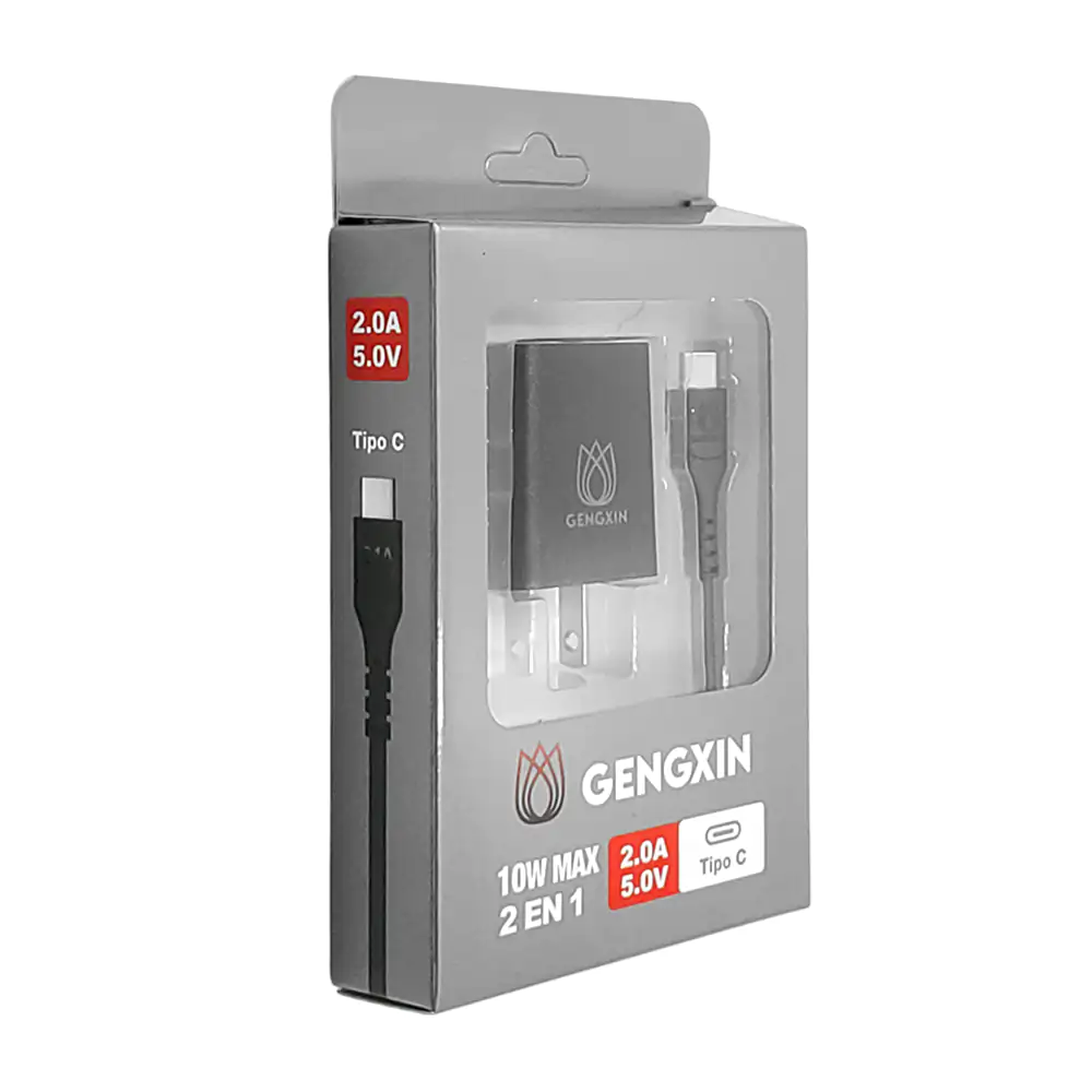 Combo cargador gengxin de 10w con puerto usb y cable de usb a tipo c …