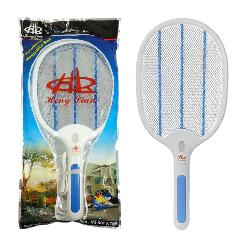 Raqueta eléctrica mata mosquitos heng lian diseño ergonómico + linter…
