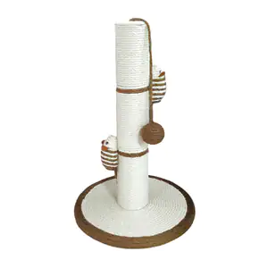 Torre rascadora para gatos con 2 ratones y mini pelota, 40cm / jr2806