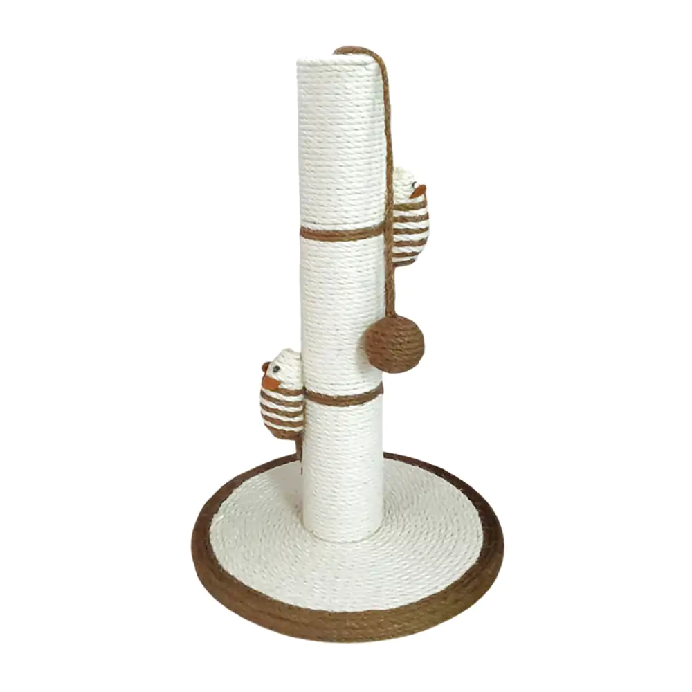 Torre rascadora para gatos con 2 ratones y mini pelota, 40cm / jr2806