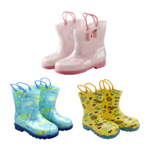 Botas impermeables de latex con estampado y agarradera, variedad de c…