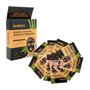 Paquete de 10 mascarillas peel-off mabona con extracto de carbón y ba…