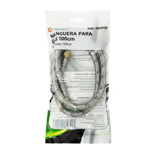 Manguera para el gas, acero inoxidable, flexible de 100cm / sag-38381…