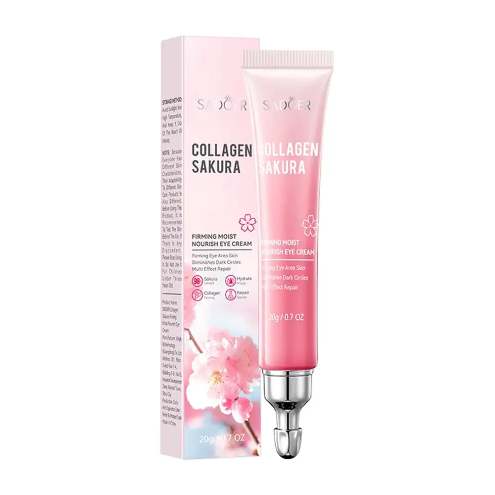 Crema - contorno de ojos, hidratante y reparadora con colageno y saku…