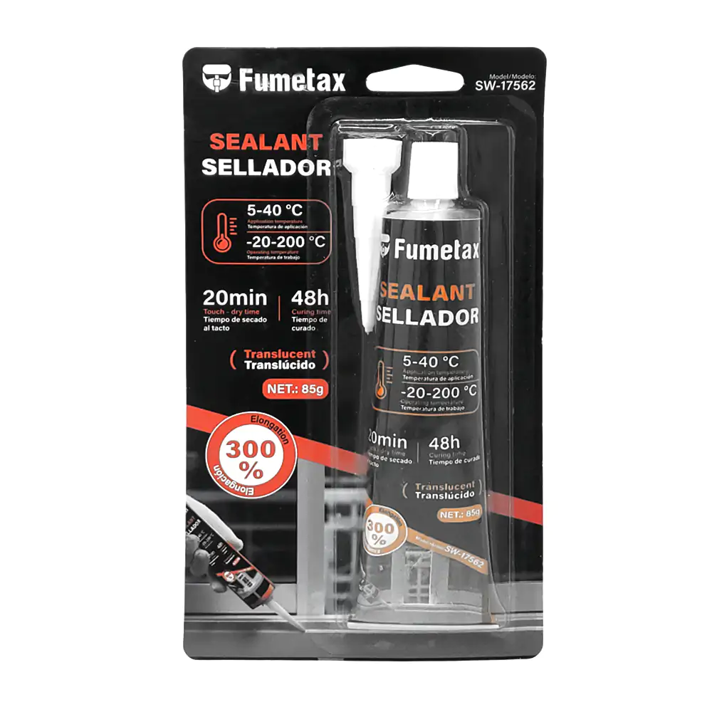 Blíster con sellador fumetax, multiusos de alta resistencia, translúc…