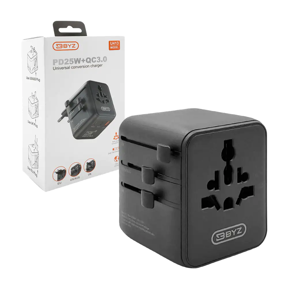 Cubo cargador adaptador universal, carga rápida con múltiples puestos…