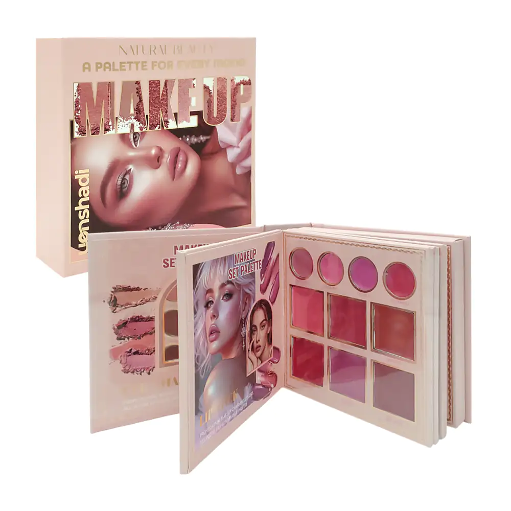 Set de maquillaje uonshadi con sombras para ojos, labiales, rubor + m…