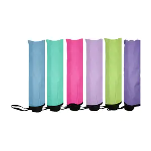 Paraguas retráctil de bolsillo con borde tipo flor, variedad de color…