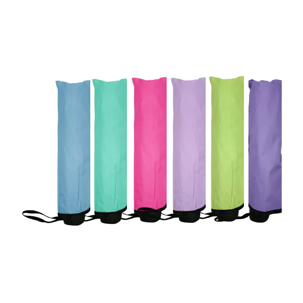 Paraguas retráctil de bolsillo con borde tipo flor, variedad de color…