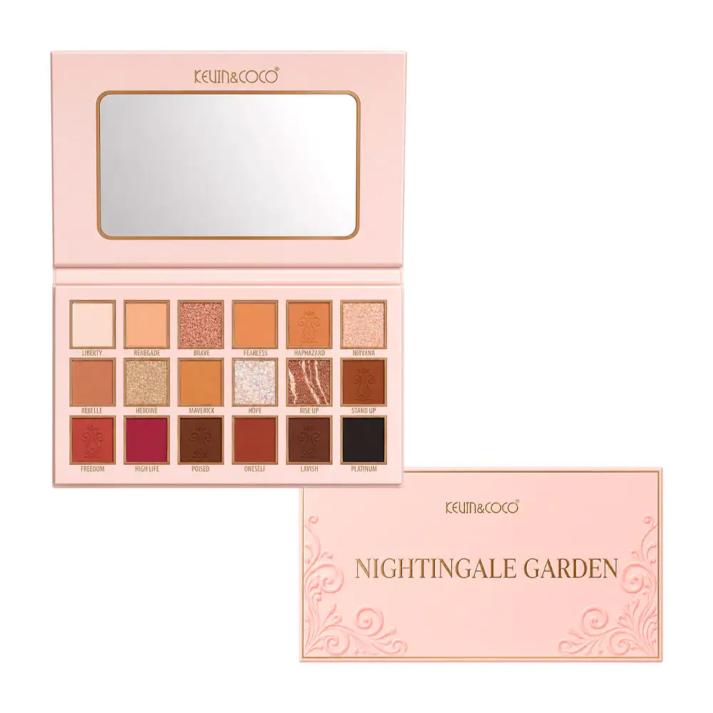 Paleta de sombras nightingale garden de 18 tonos con distintos termin…