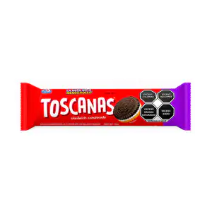 Paquete de galletas toscanas sándwich combinado vainilla y chocolate …