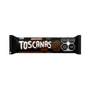 Paquete de galletas toscanas black, tipo sándwich galleta de chocolat…