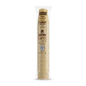 Paquete dart con 50pz, vaso de papel para bebidas calientes, 16oz - 4…
