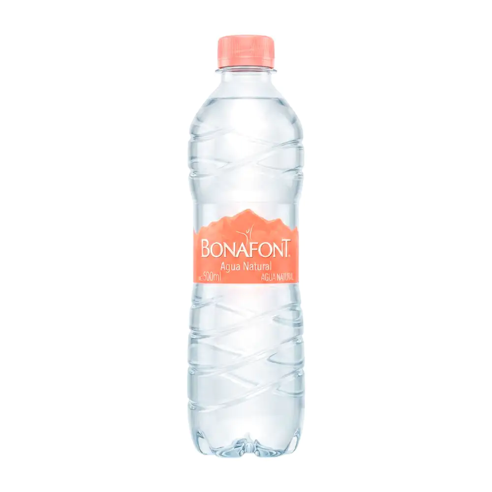 1pz botella de agua purificada bonafont, 500ml / 007516