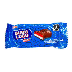 1pza mini bubulubu relleno de fresa y cubierta de chocolate, 20g / 01…