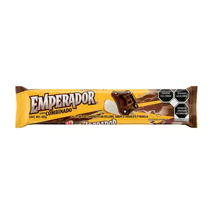 Paquete de galletas emperador combinada vainilla y chocolate con rell…