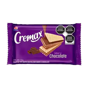 Paquete de galletas cremax rellenas de chocolate, 113g / 022885