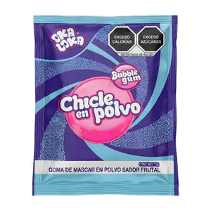 1pza sobre de chicle en polvo oka loka sabor frutal, 144g / 027271