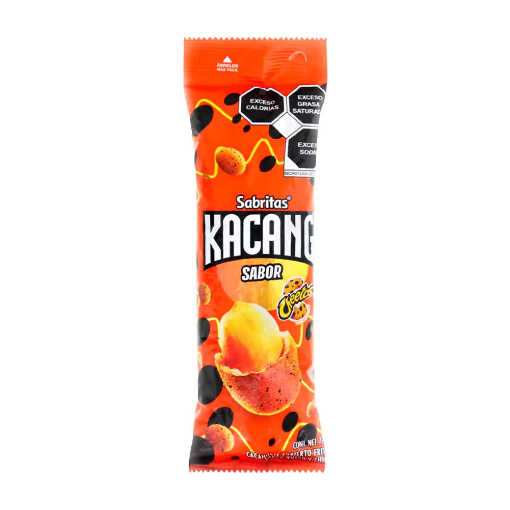 1pz bolsa de cacahuates sabritas kacang sabor cheetos, 77g / 037483