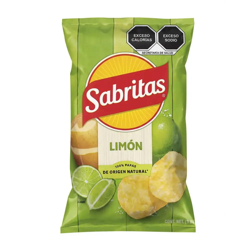 1pz Bolsa de sabritas sabor limón, 42g / 043958
