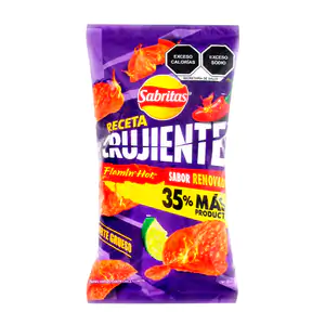 1pz Bolsa de sabritas receta crujiente flamin hot, 57g / 045938