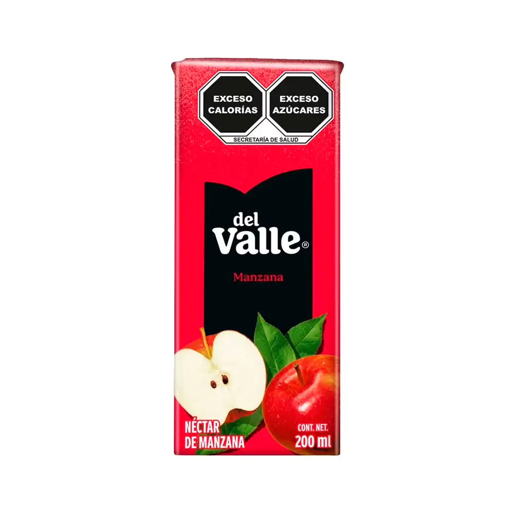 Mini jugo del valle sabor manzana, 200ml / 058156