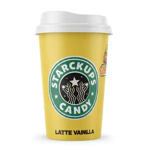 1pza dulce liquido de starckups candy latte vainilla 25ml / 068089