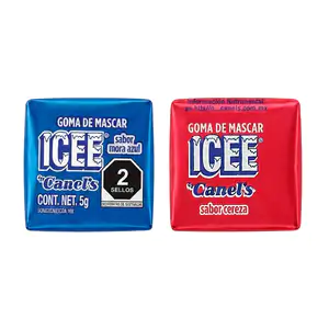 1pza chicle icee by canels con sabor cereza y mora azul, 5g / 084257
