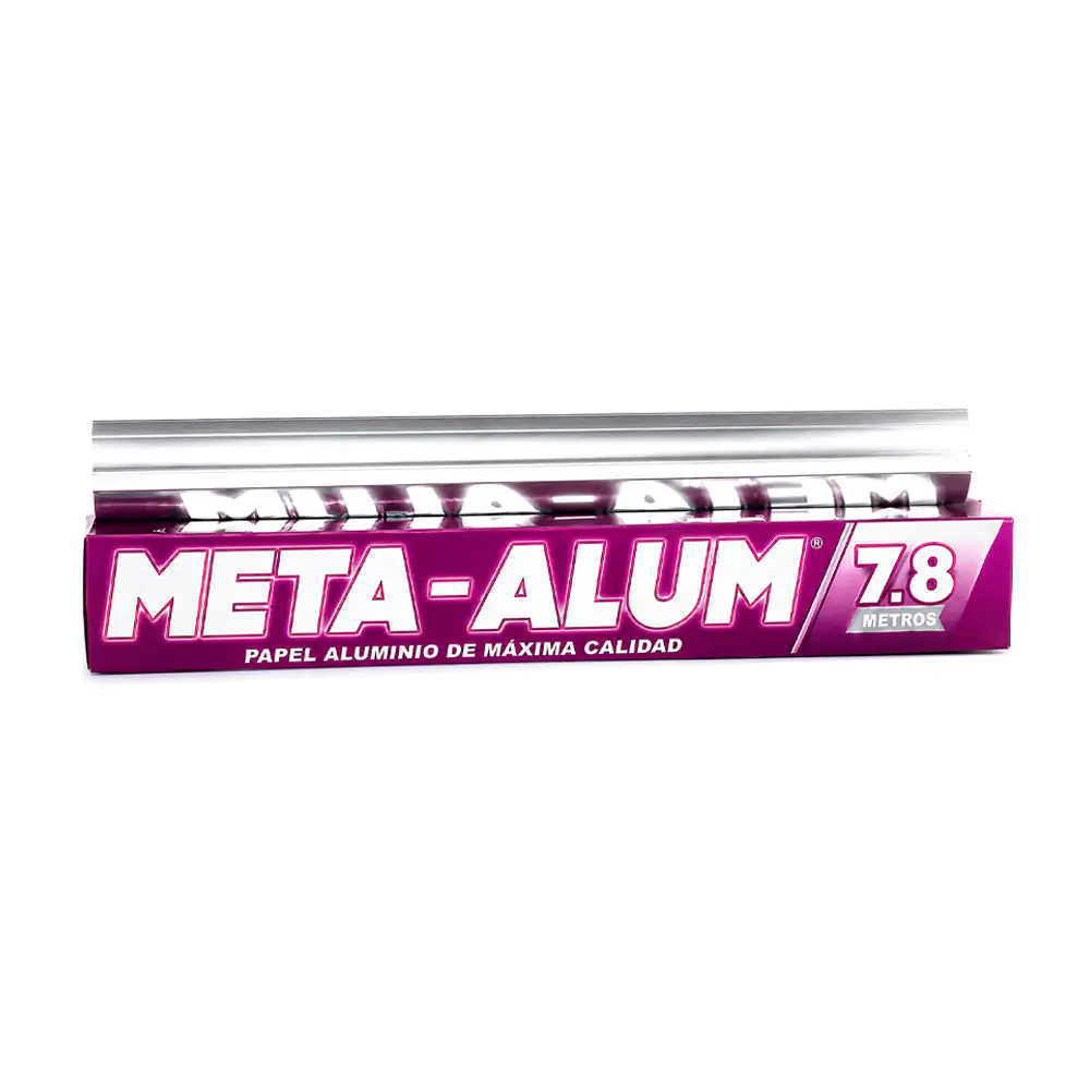 Rollo de papel aluminio meta-alum de 7.8m / 094071
