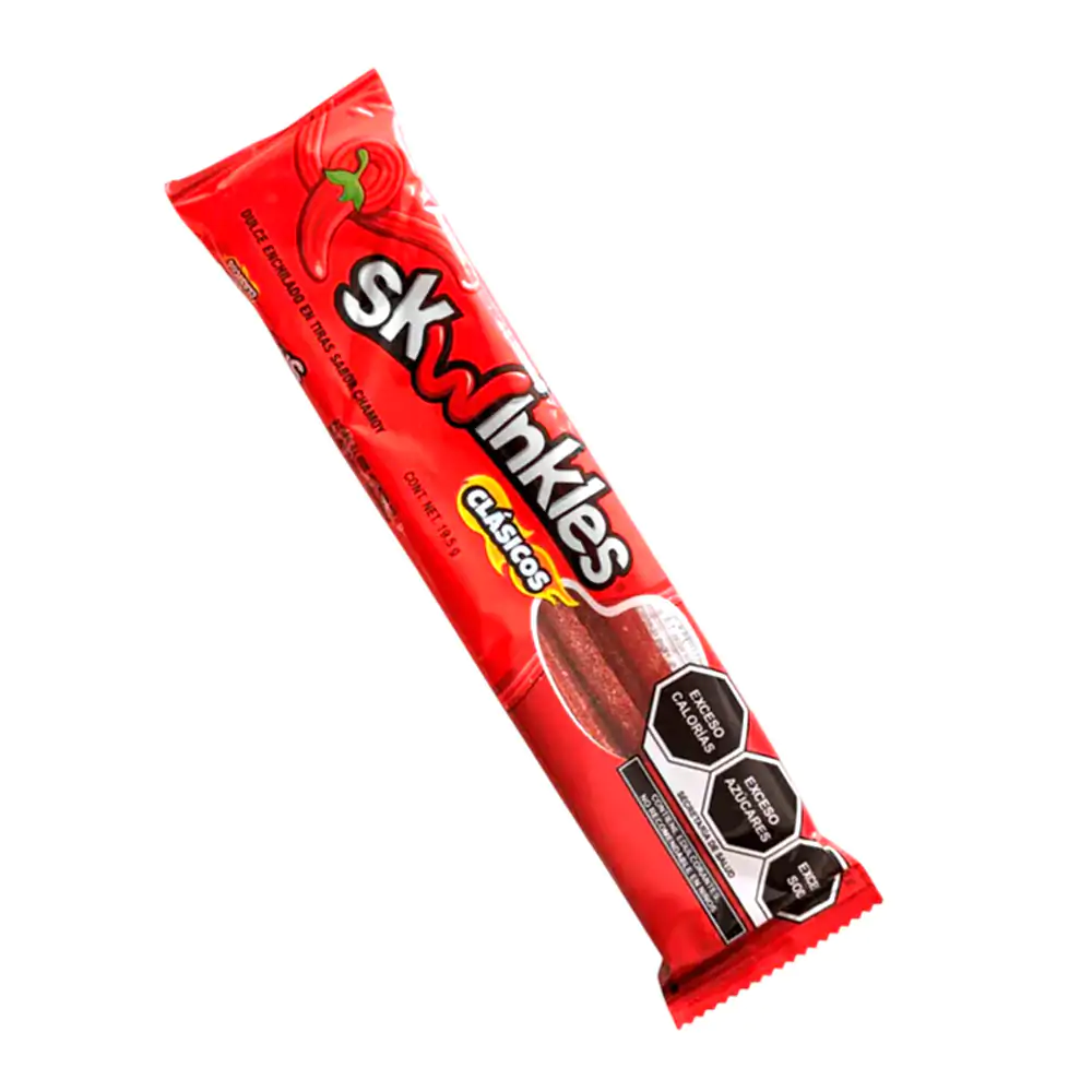 1pza skwinkles clásicos en tiras sabor chamoy, 19.5g / 105015