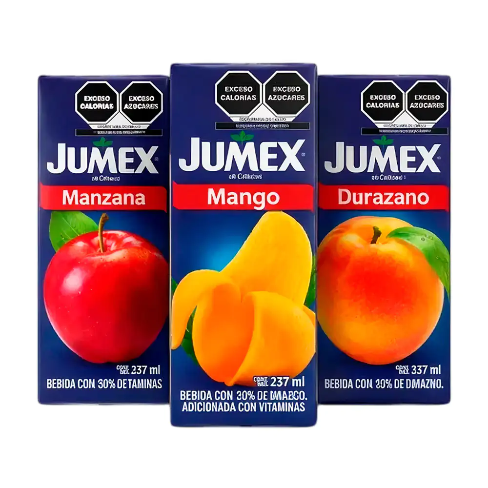 Caja de jugo Jumex tetra pack con capacidad de 237ml, variedad de sab…