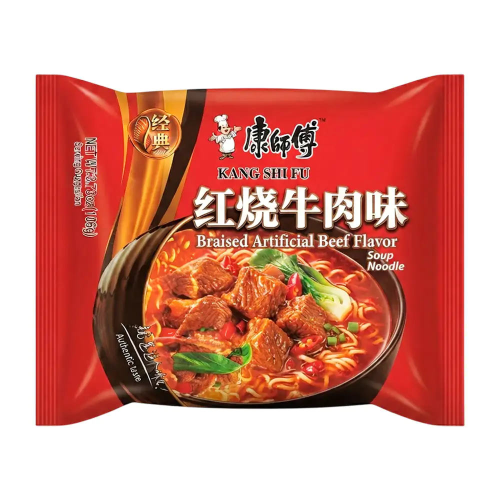 Sopa instantánea kang shi fu con sabor a estofado de carne, 106g / 10…