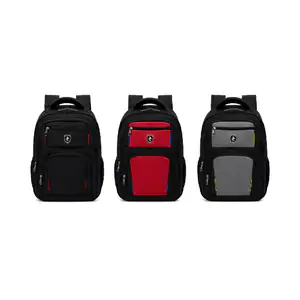 Mochila polweng bicolor rígida con 5 compartimentos y 4 líneas de col…